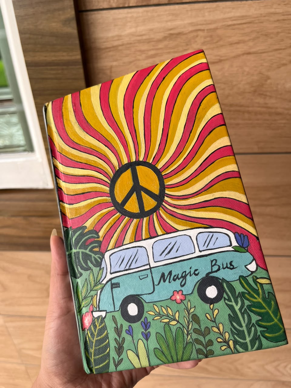 Paulo Coelho Book Cover Inspired Painting — original vibrant acrylic & ink on board by artist Vedangi Trivedi on Vedart (View angle 2)